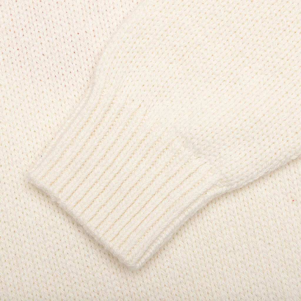 Low Gauge Knit Sweater - White - Image 4