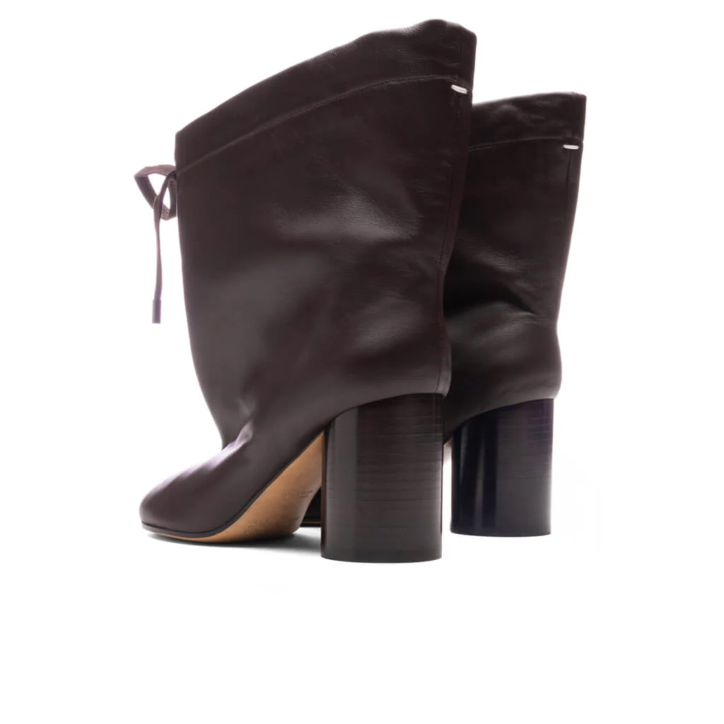 Brown Tabi Drawstring Ankle Boots - Chic Brown - Chic Brown - Image 3