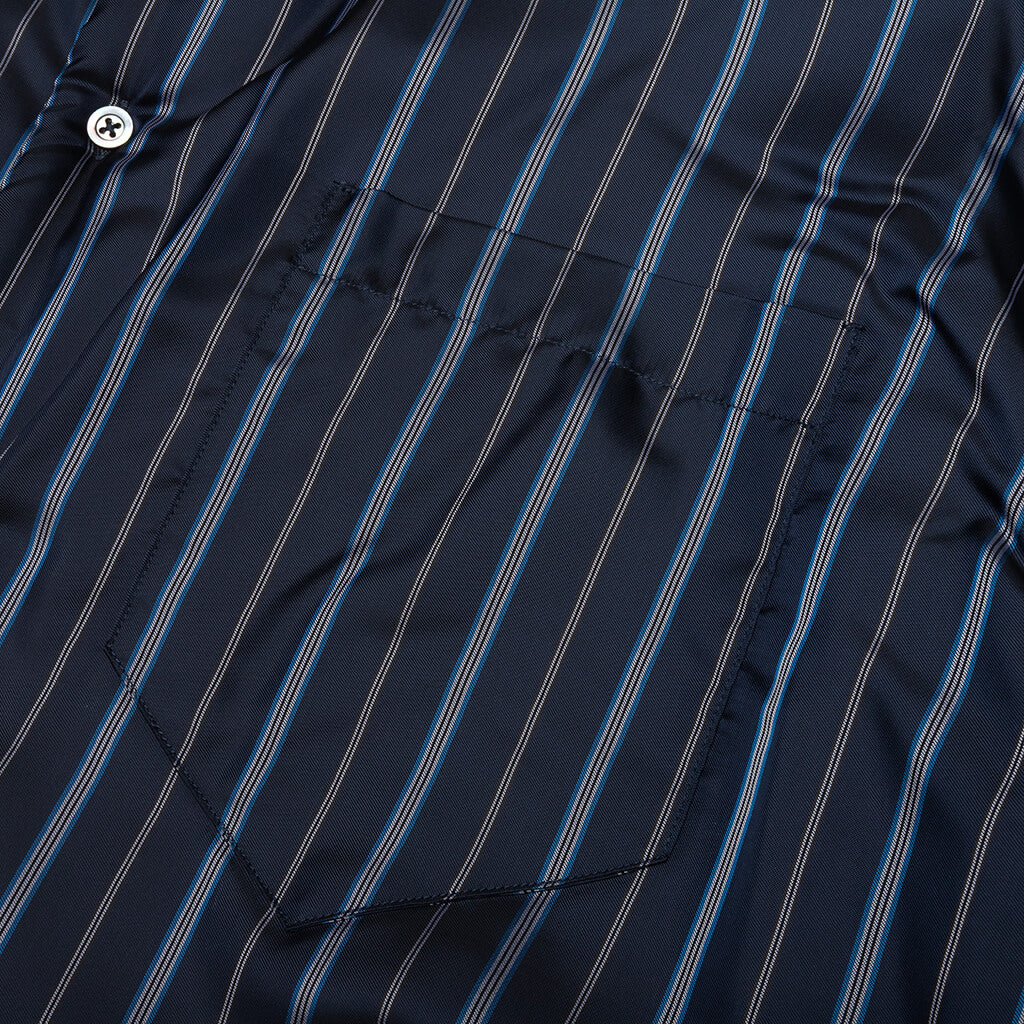 Padded Shirt - Navy Stripe - Image 4