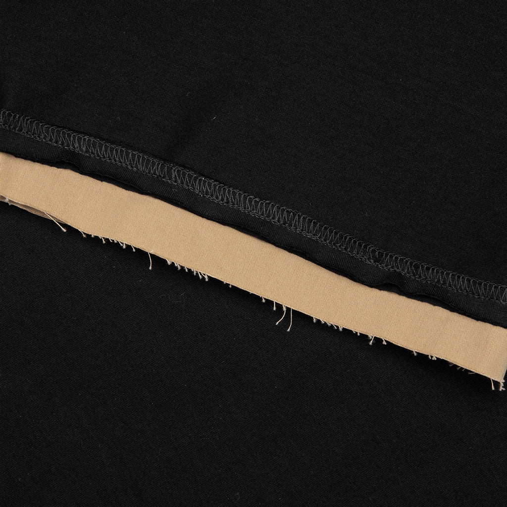 Layered Polo Shirt - Black/Camel - Image 4