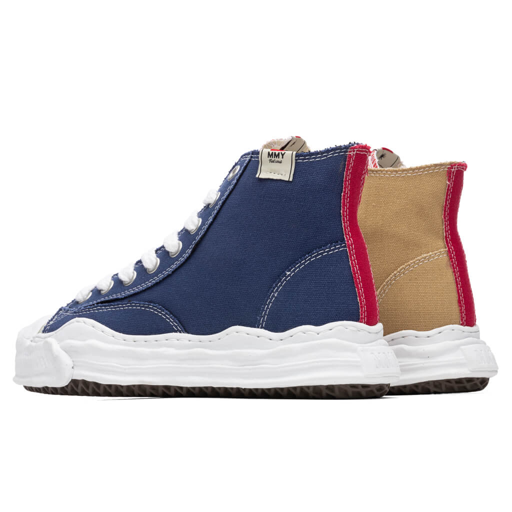 Original Sole Toe Cap Hi Sneaker - Navy/Beige - Image 3