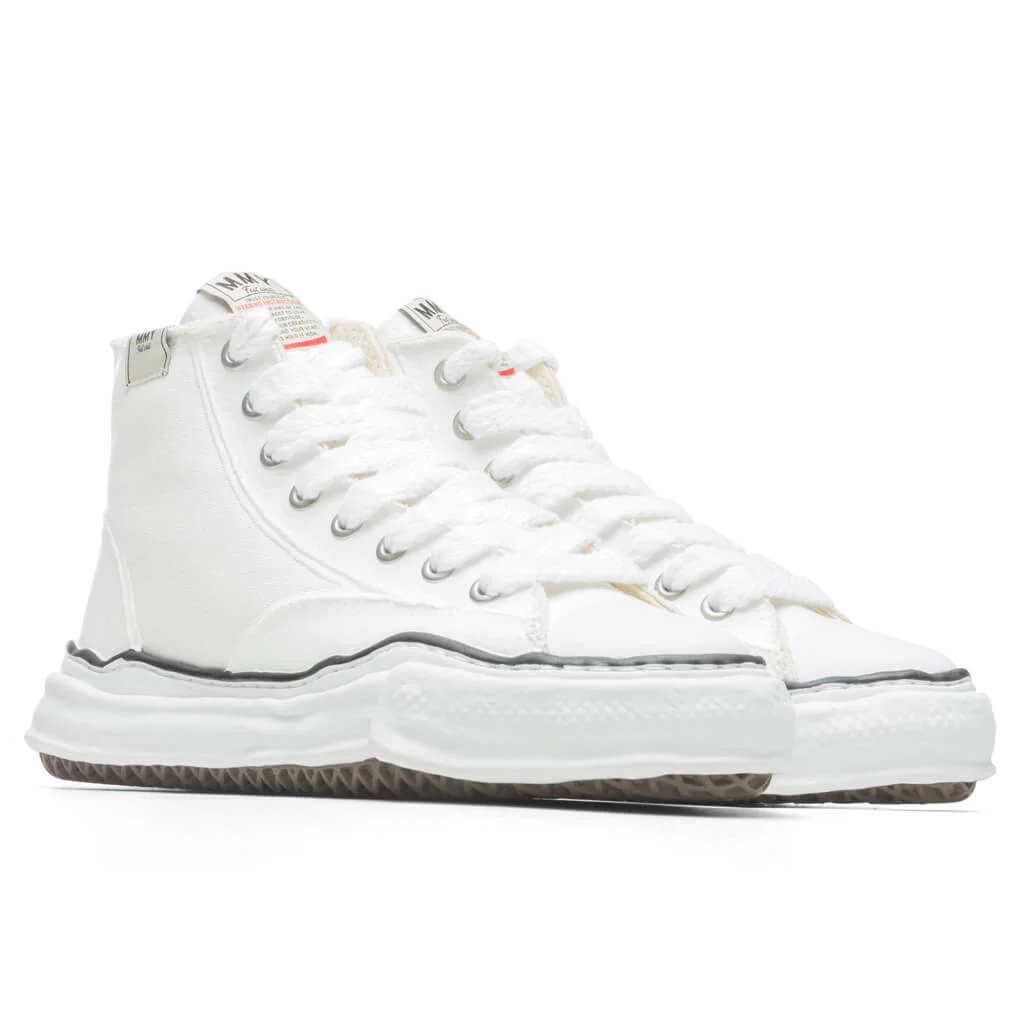 Peterson High OG Sole Rubber Painted Canvas Sneaker - White - Image 2