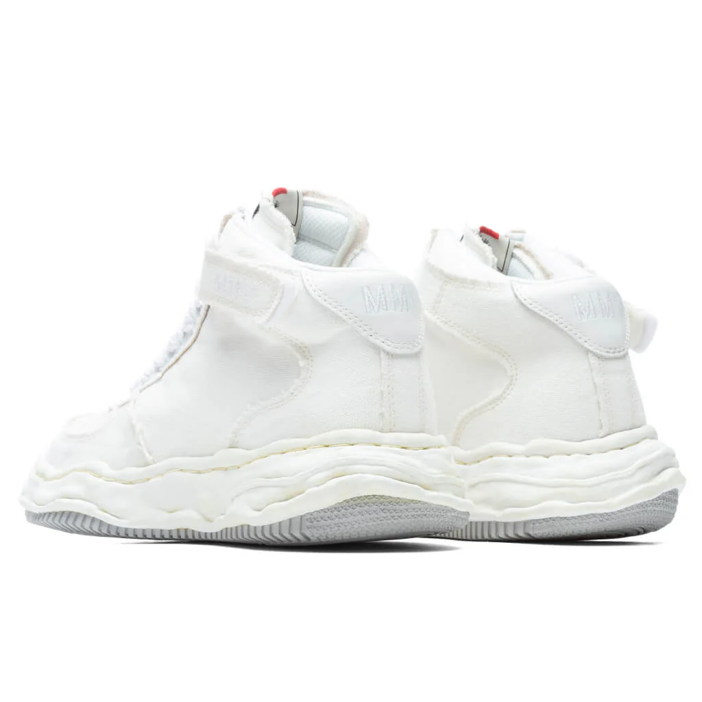 Wayne High OG Sole Washed Canvas Sneaker - White - Image 3