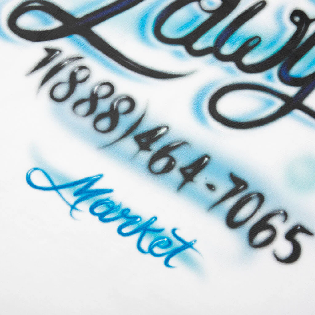 Airbrush Call My Lawyer T-Shirt - White - Image 4