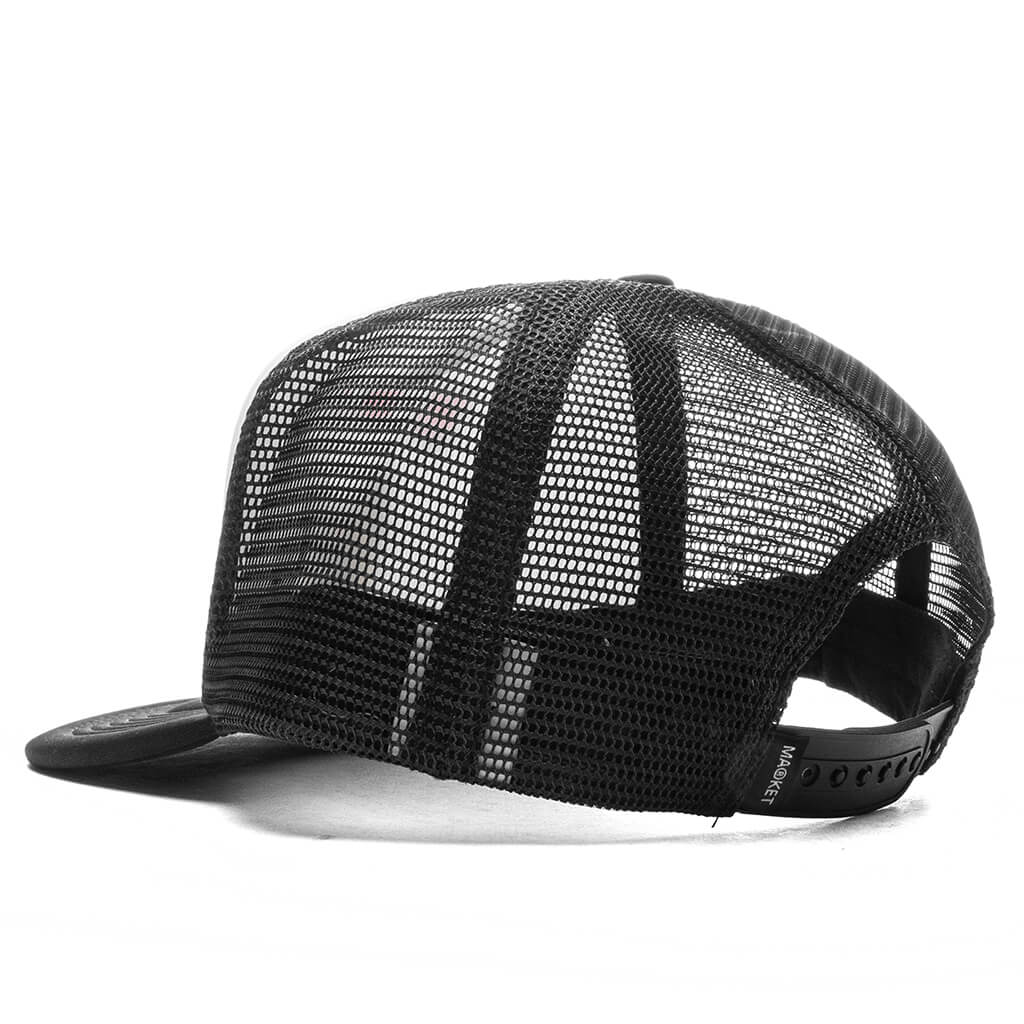 Beware Sign Trucker Hat - Black - Image 4