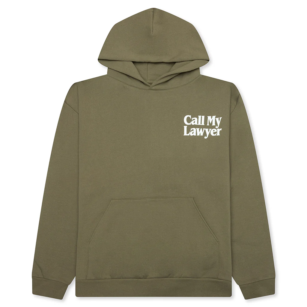 Call My Lawyer Hoodie - Kelp
