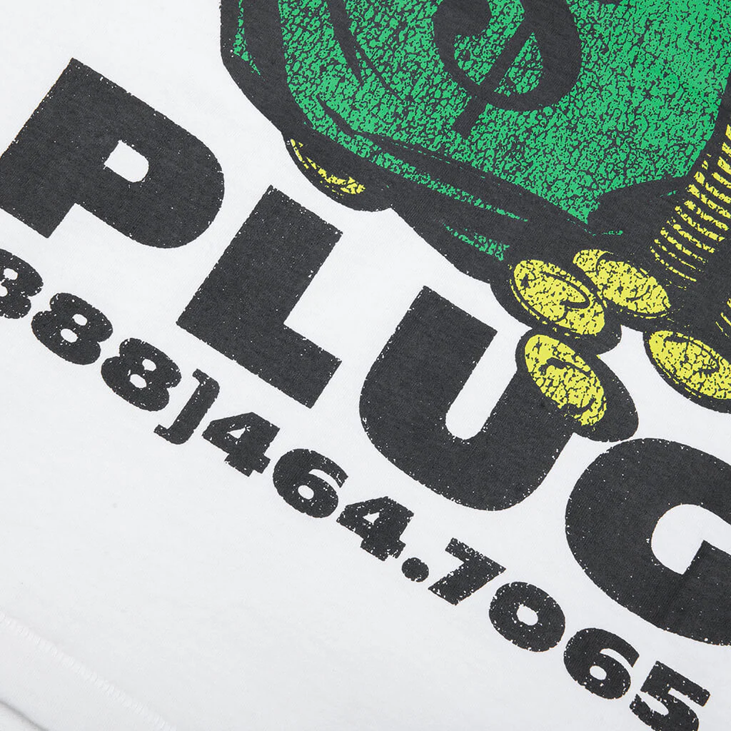 Call My Plug T-Shirt - White - Image 4