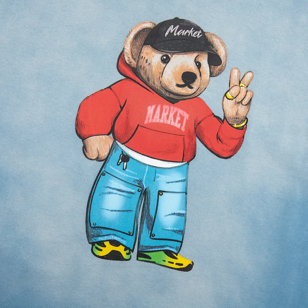 Fit Check Bear T-Shirt - Sky Blue - Image 4