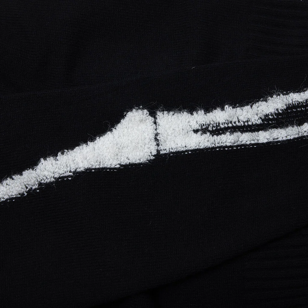 Skelly Knitted Sweater - Black/White - Image 4