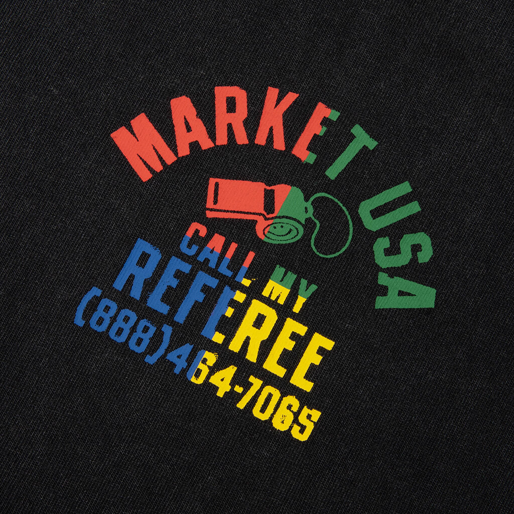 Smiley Foul Play T-Shirt - Washed Black - Image 3