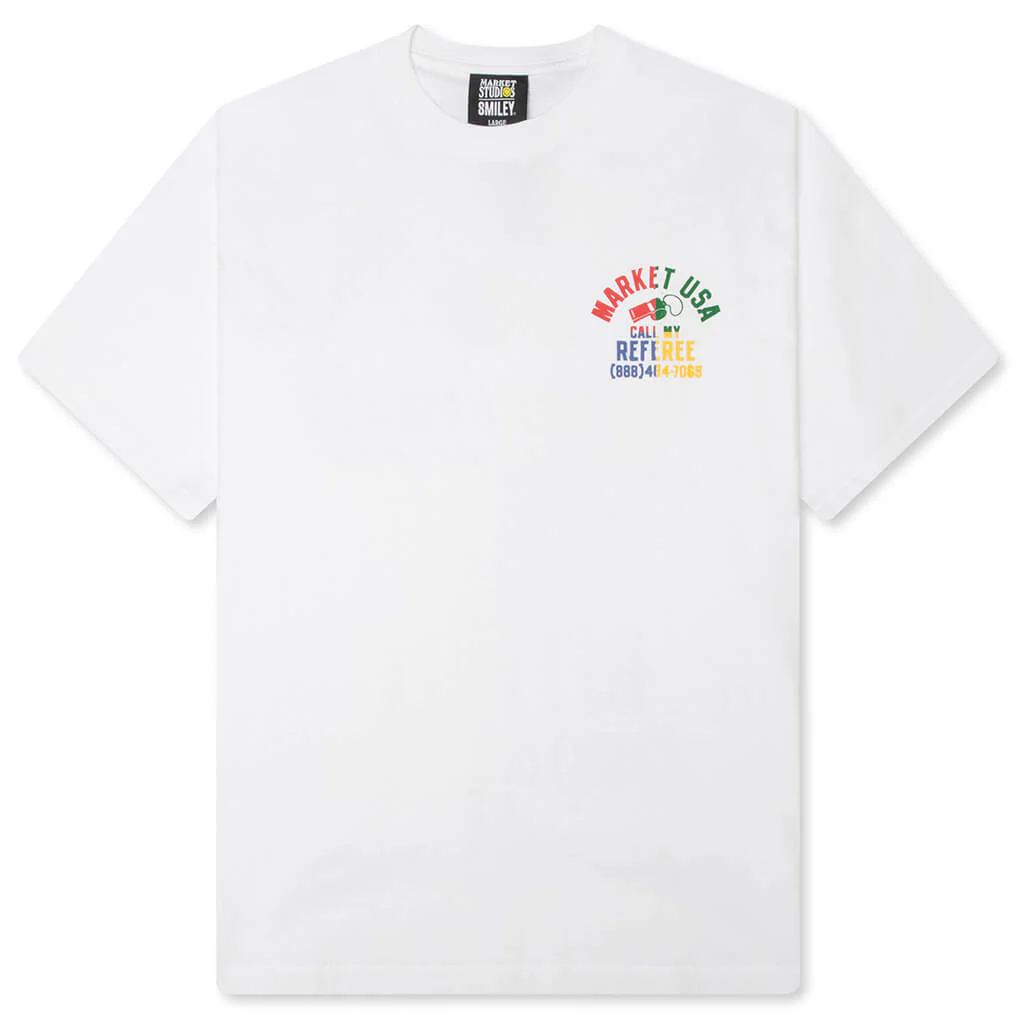 Smiley Foul Play T-Shirt - White