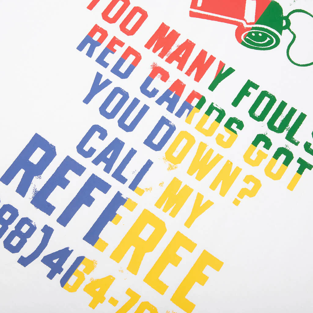 Smiley Foul Play T-Shirt - White - Image 4