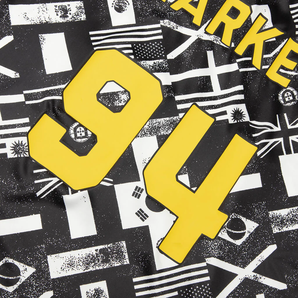 Smiley International Flags S/S Soccer Jersey - Black/White - Image 5