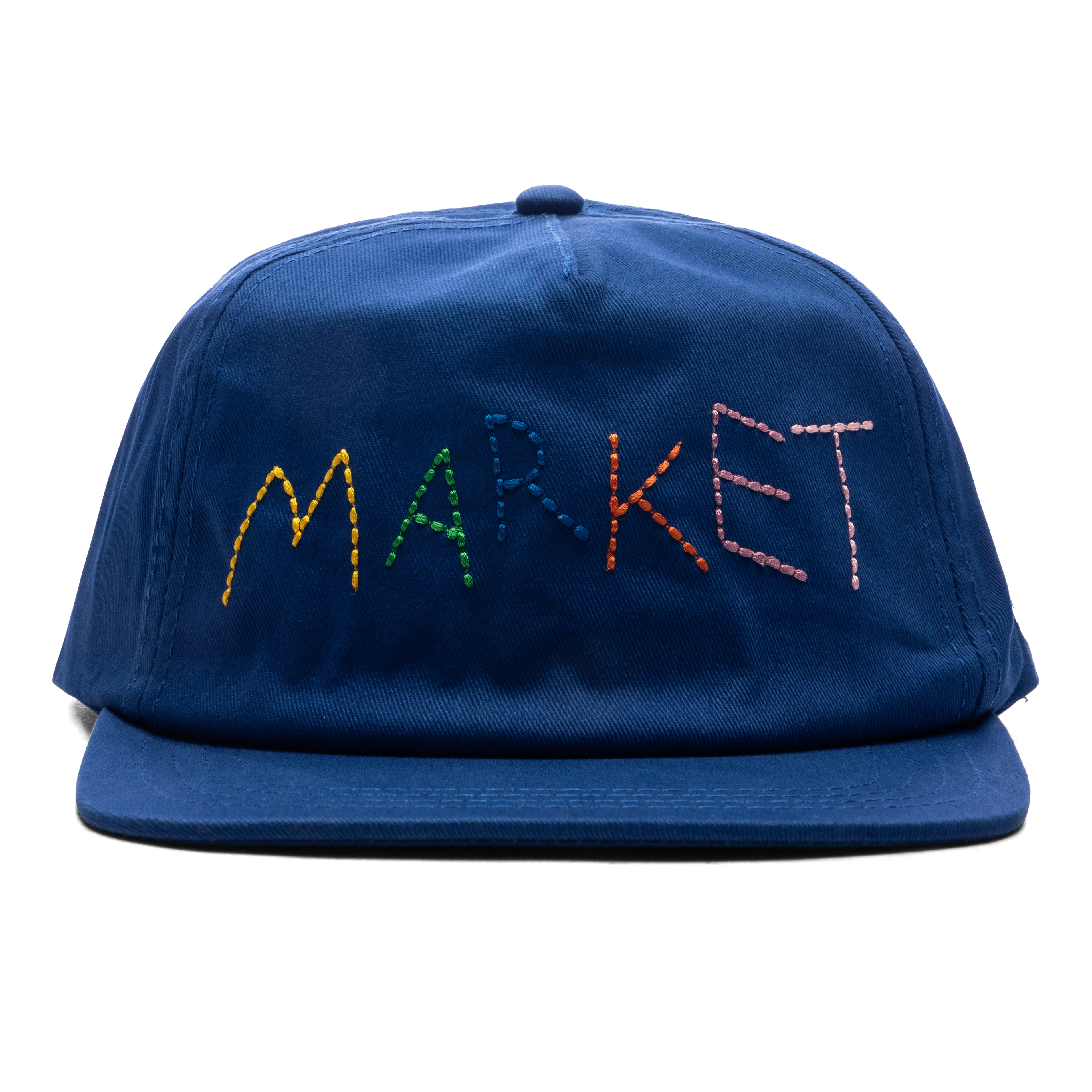 Soft Stitch 5-Panel Hat - Egyptian Blue