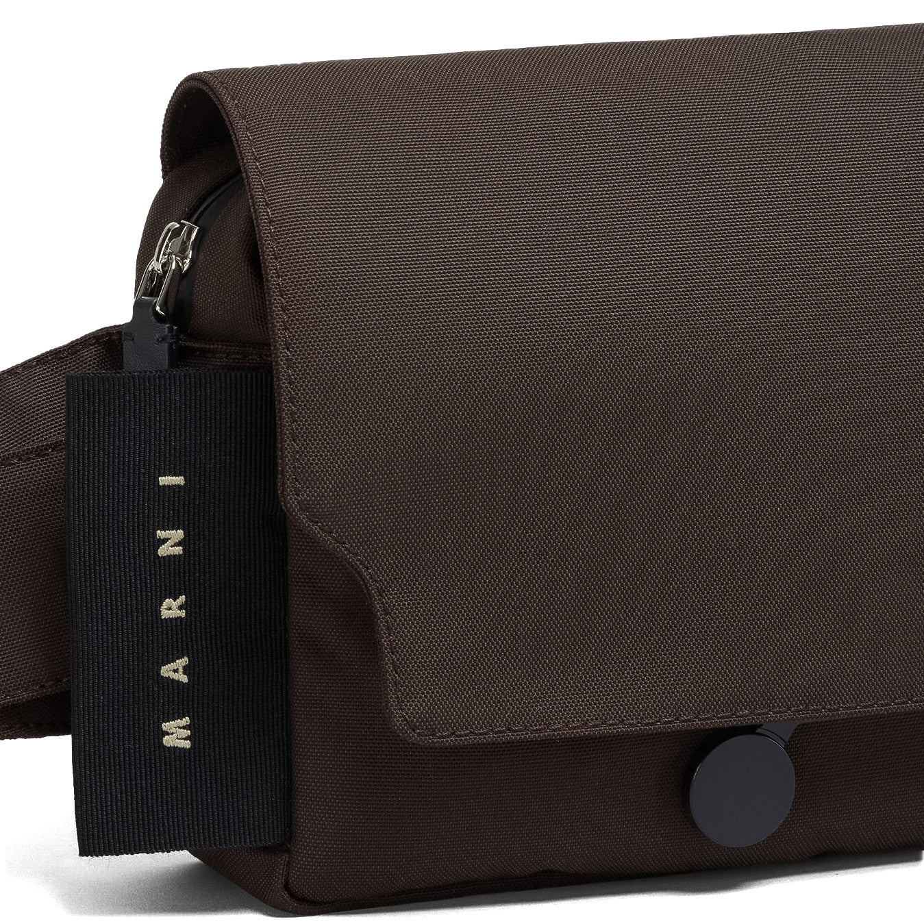 Black Cordura Cityscape Belt Bag - Coffee - Image 2