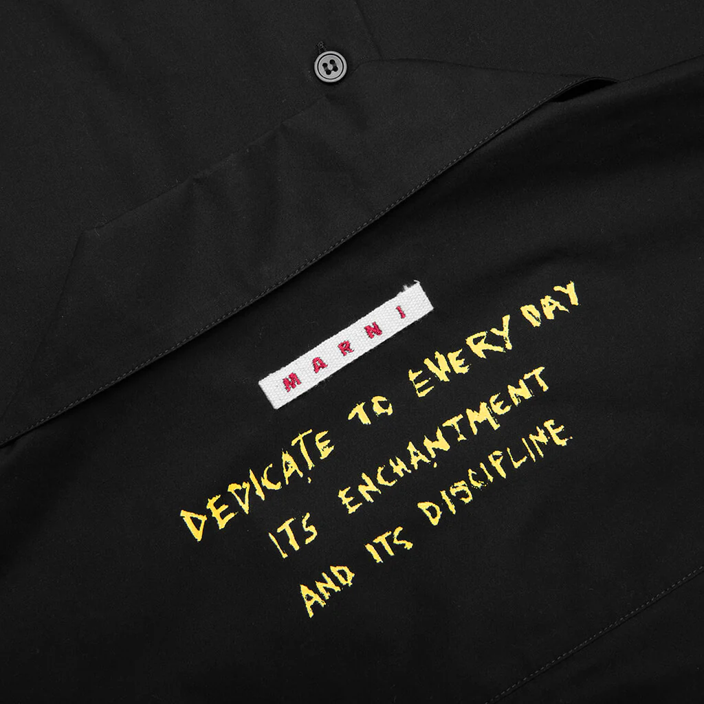 Cuffs Compact Shirt - Black - Image 5