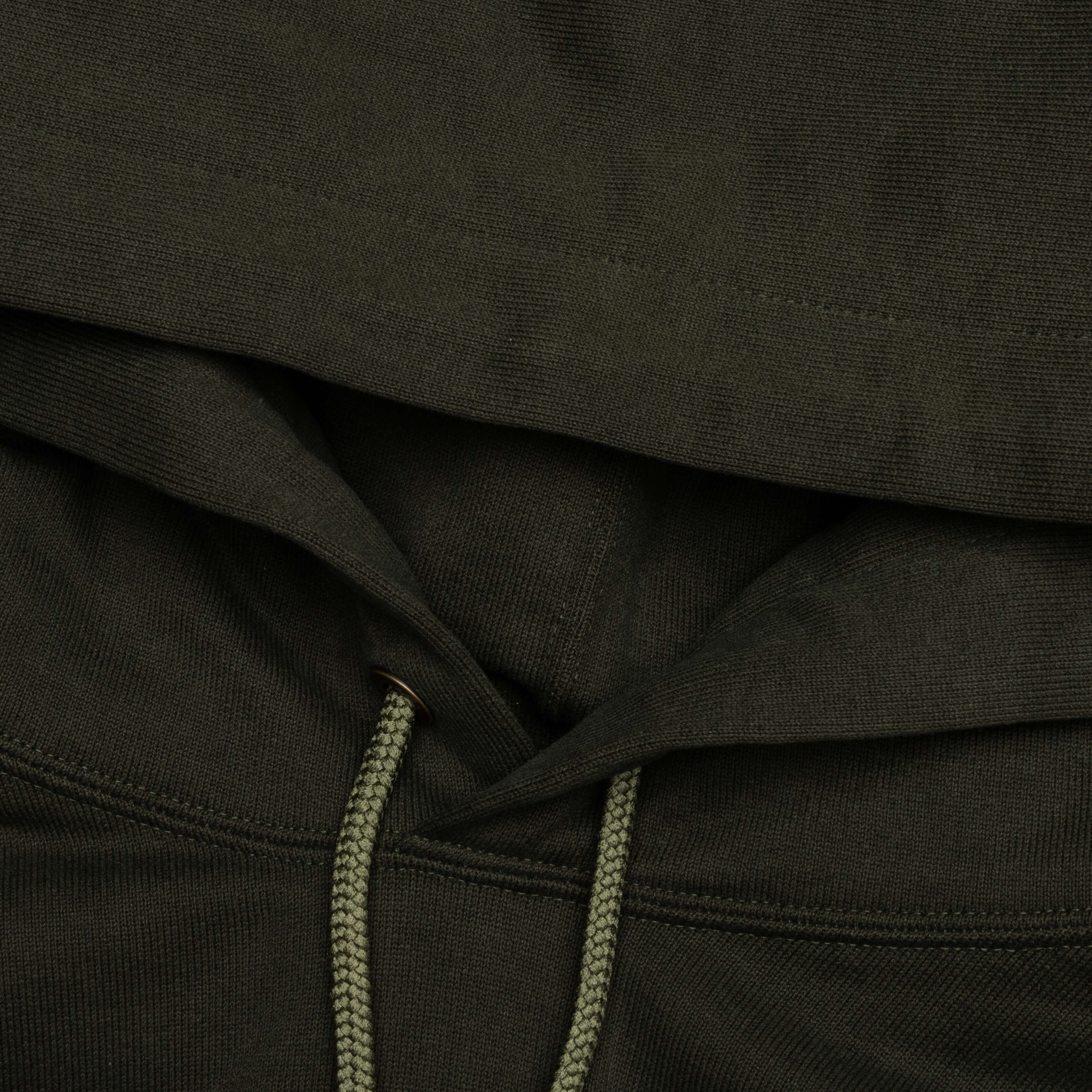 Logo Knit Hoodie - Olive - Image 3