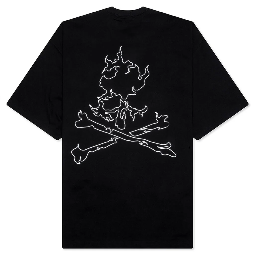 O.Glassbeaded S/S Tee - Black - Image 2