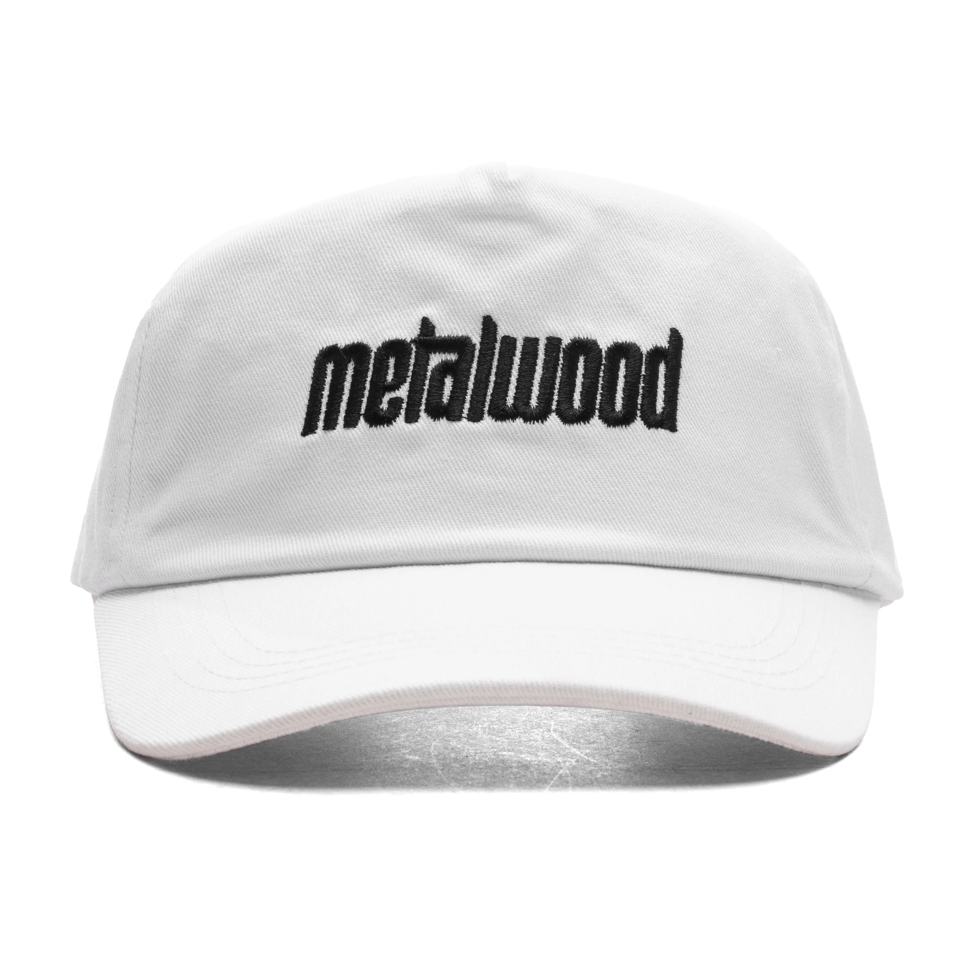 Metal Logo 5-Panel Hat - White