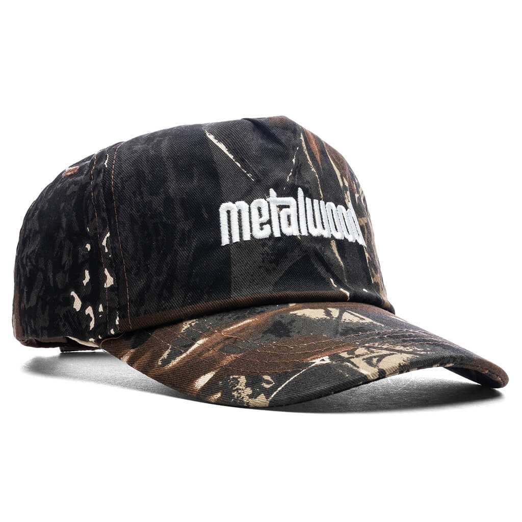 Metal Logo 5-Panel Hat - Real Leaf Camo - Image 3
