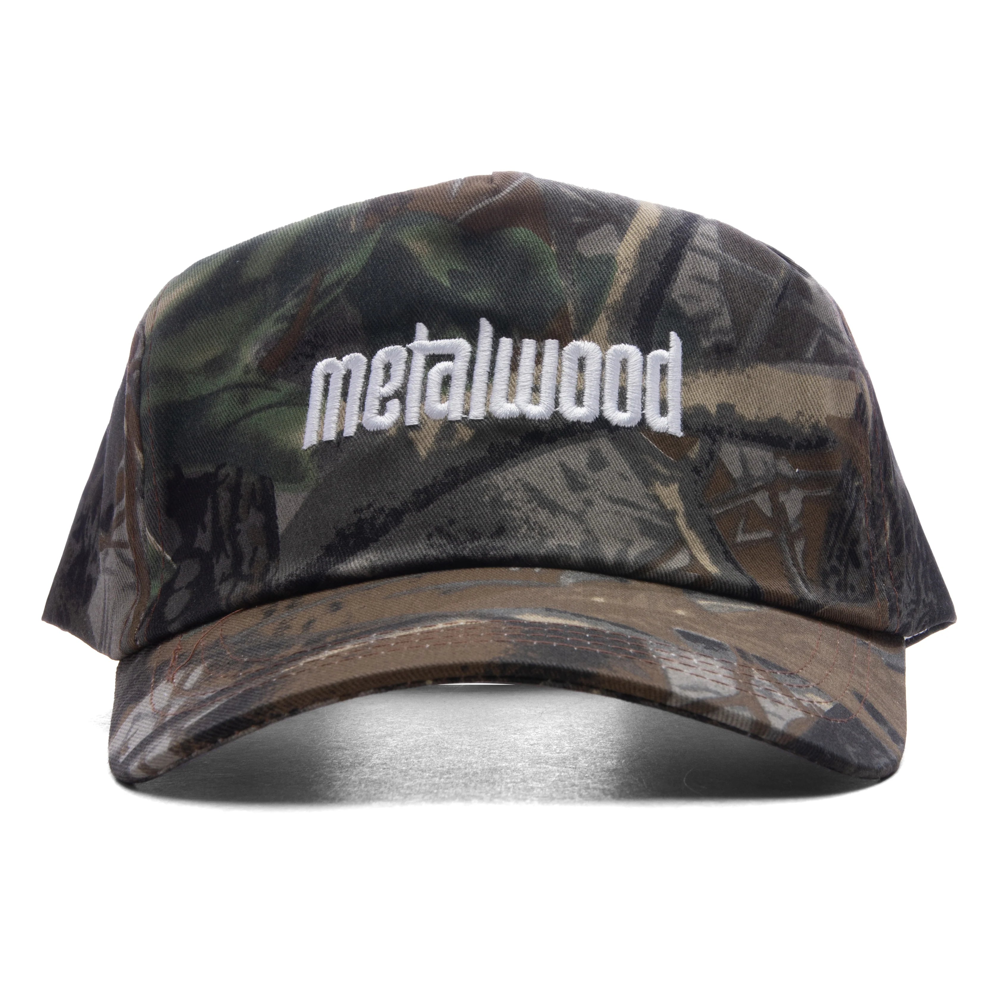 Metal Logo 5-Panel Hat - Real Leaf Camo