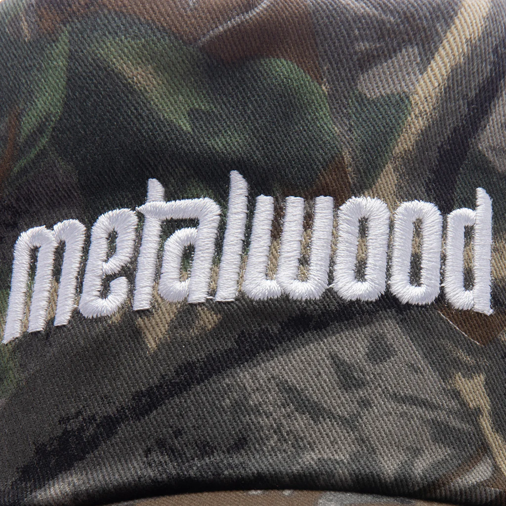Metal Logo 5-Panel Hat - Real Leaf Camo - Image 2
