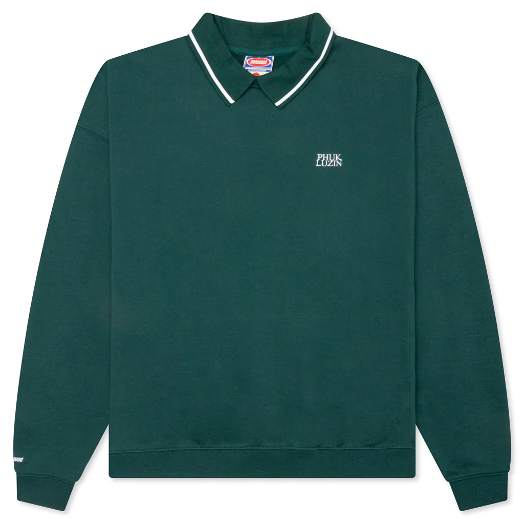 Phuk Luzin Collared Sweatshirt - Spruce