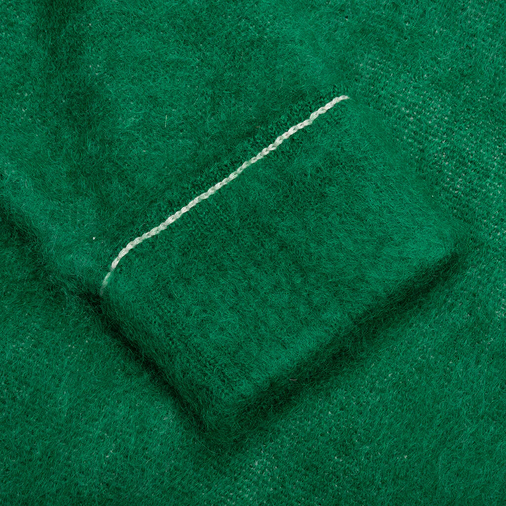 Mohair Knit Pullover - Green - Image 4