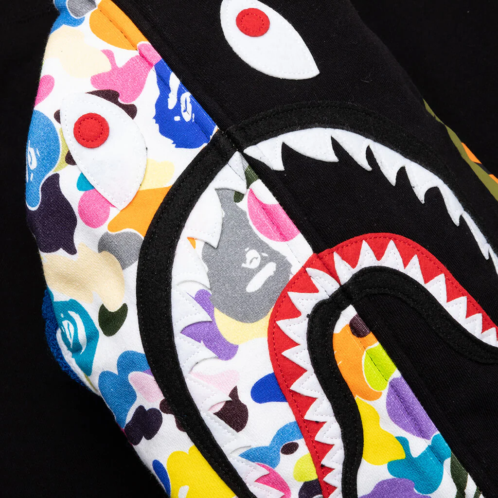 Multi Camo NYC Logo Shark Full Zip Hoodie M - Image 3