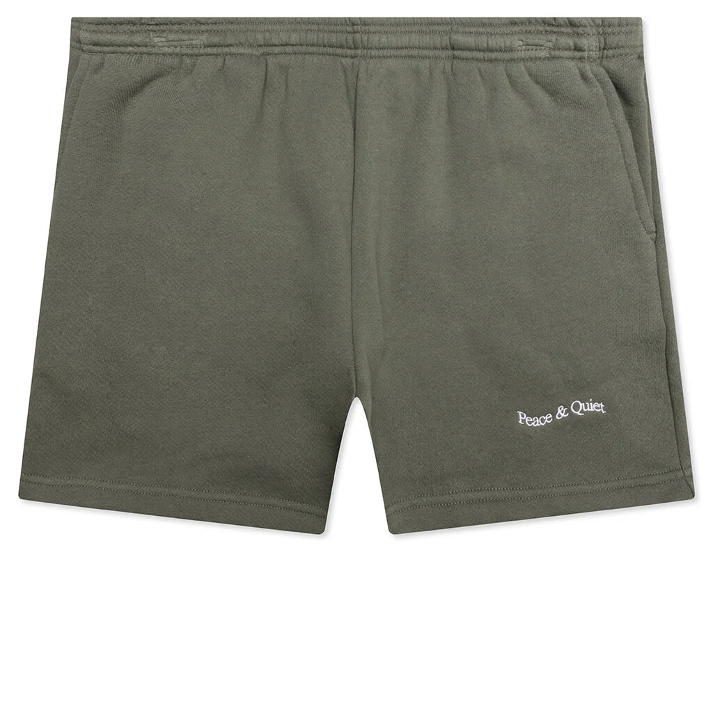 Wordmark Sweatshorts - Olive