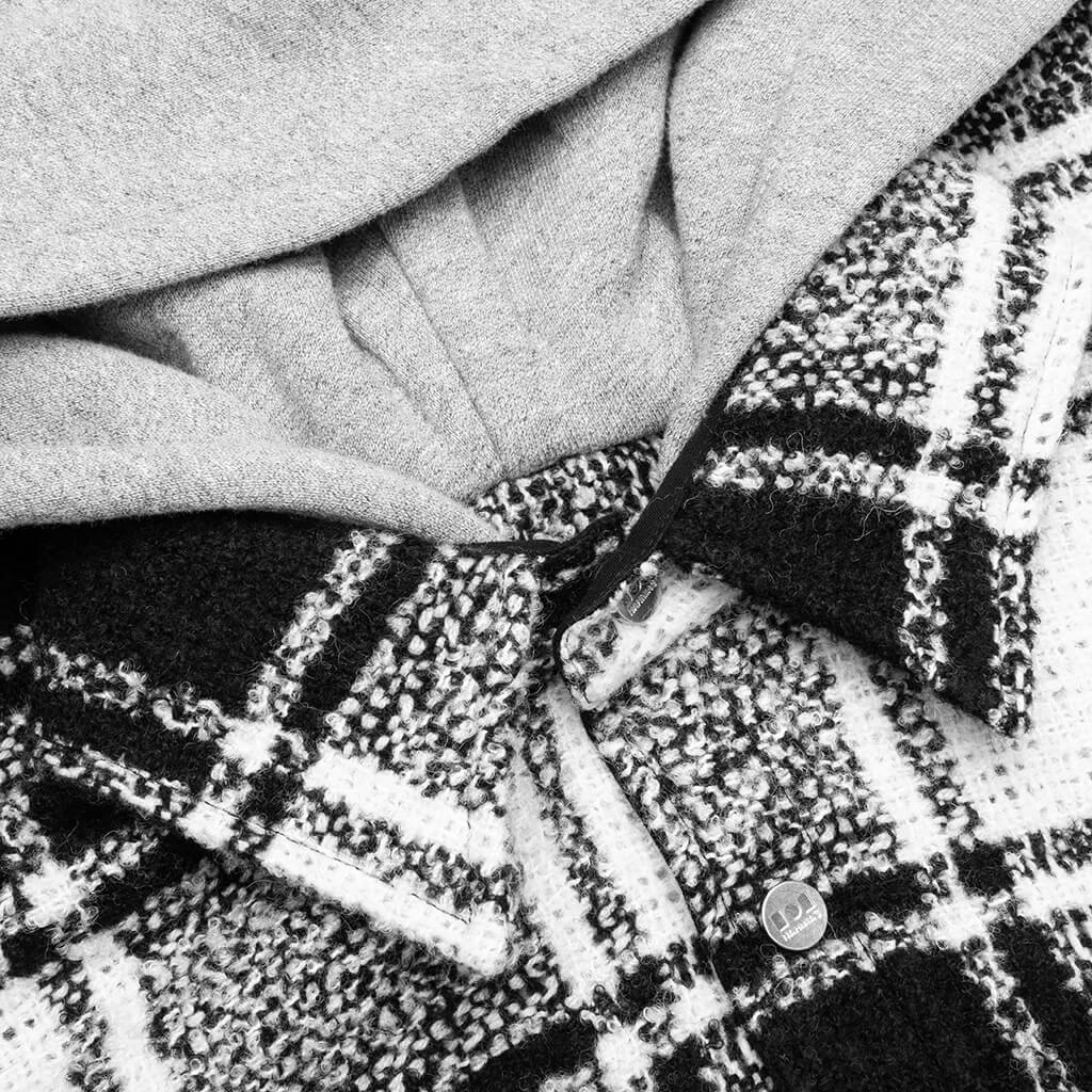 Hooded Flannel - Black - Image 3