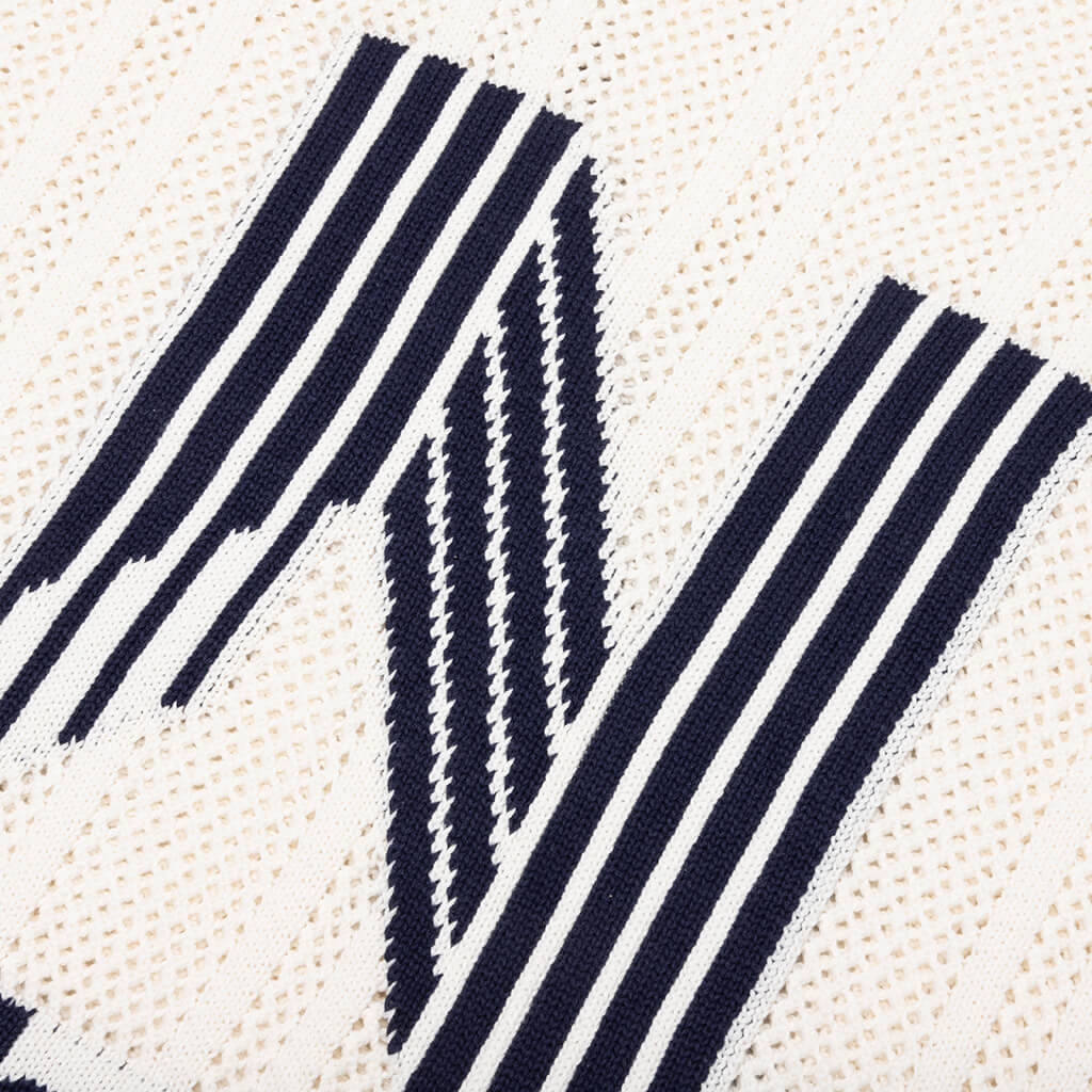 Knitted Tech 'N' Football Shirt - Ivory - Image 3