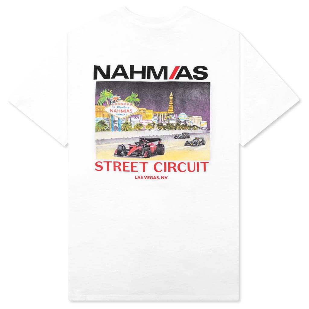 Feature x Nahmias Street Circuit Tee - White - Image 2