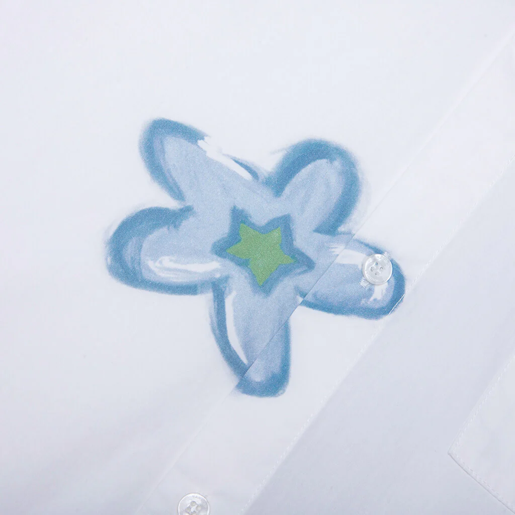 Super Bloom Cropped S/S Shirt - White - Image 4