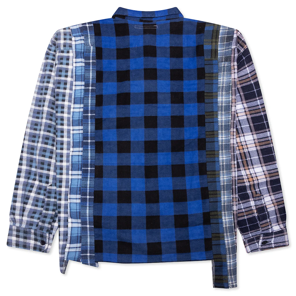 7 Cuts Wide Flannel Shirt - Assorted - Image 2