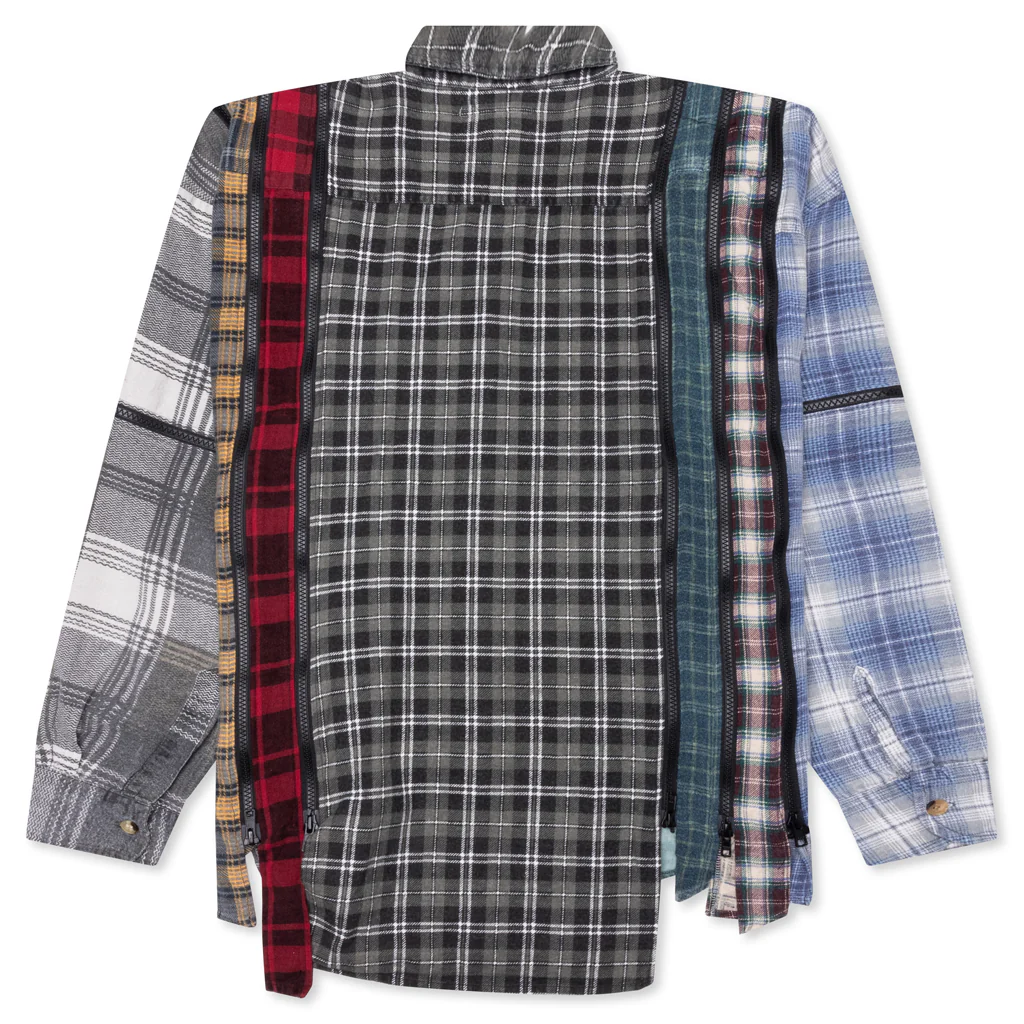 7 Cuts Zipped Wide Shirt - Assorted - Image 2