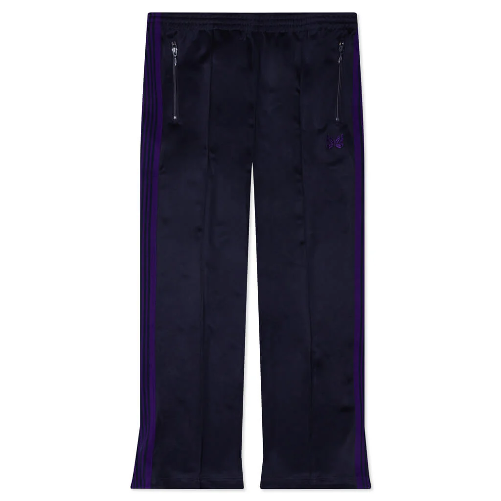 Boot-Cut Track Pant Poly Smooth - Navy