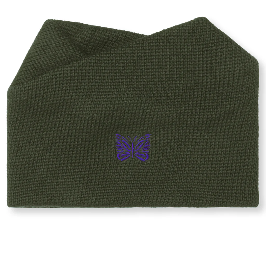 Merino Wool Neck Warmer - Olive