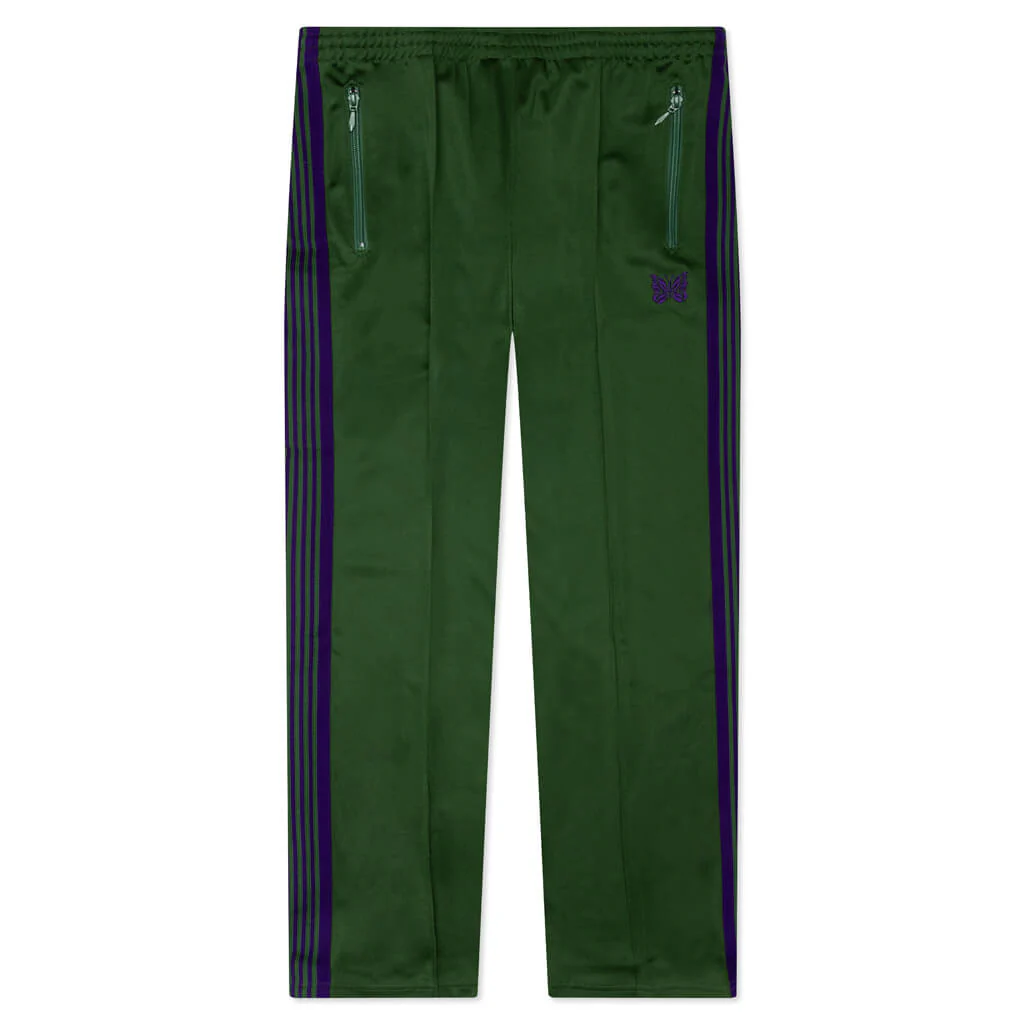 Narrow Track Pant Poly Smooth - Ivy Green