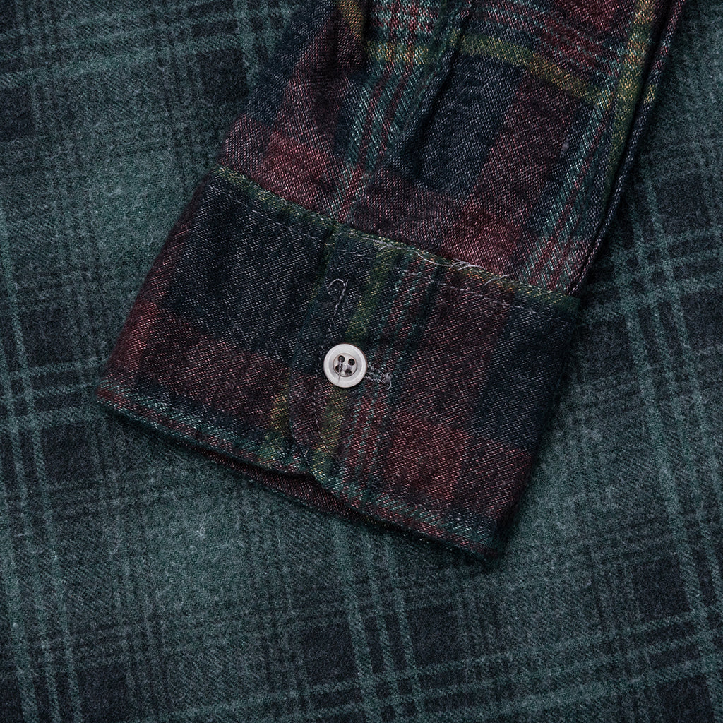 Over Dye 7 Cuts Wide Shirt - Green - Image 5