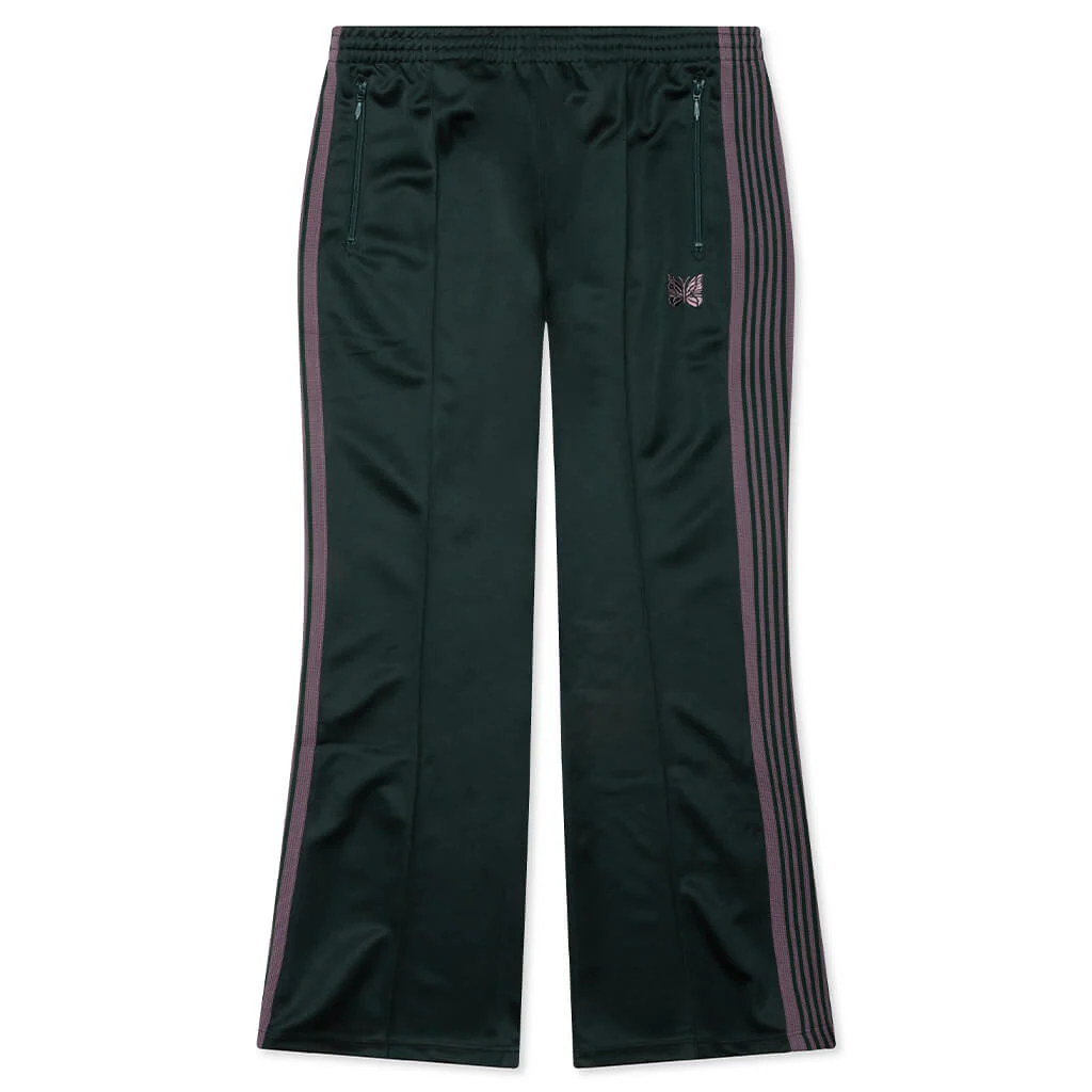 Poly Smooth Boot Cut Track Pant - Green