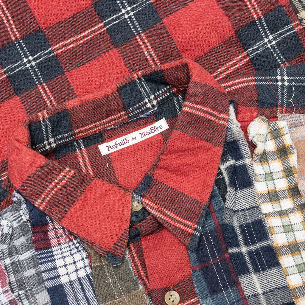 Ribbon Wide Flannel Shirt - Assorted - Image 3