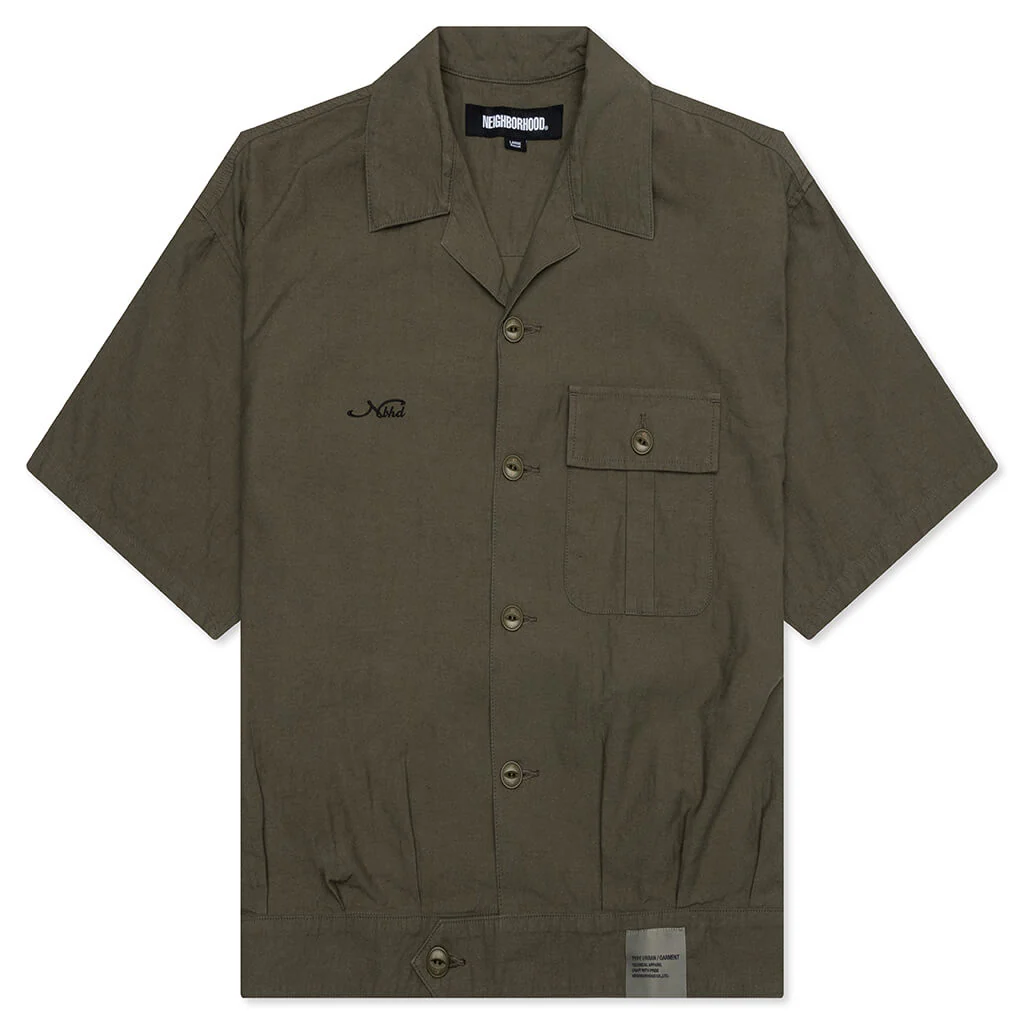 Belted Officer S/S Shirt - Olive Drab