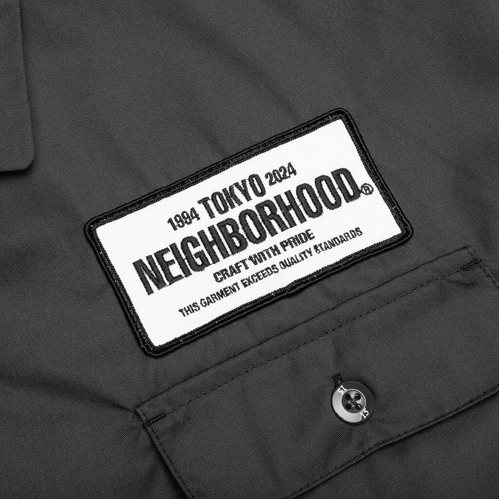 Classic Work Shirt L/S - Charcoal - Image 3