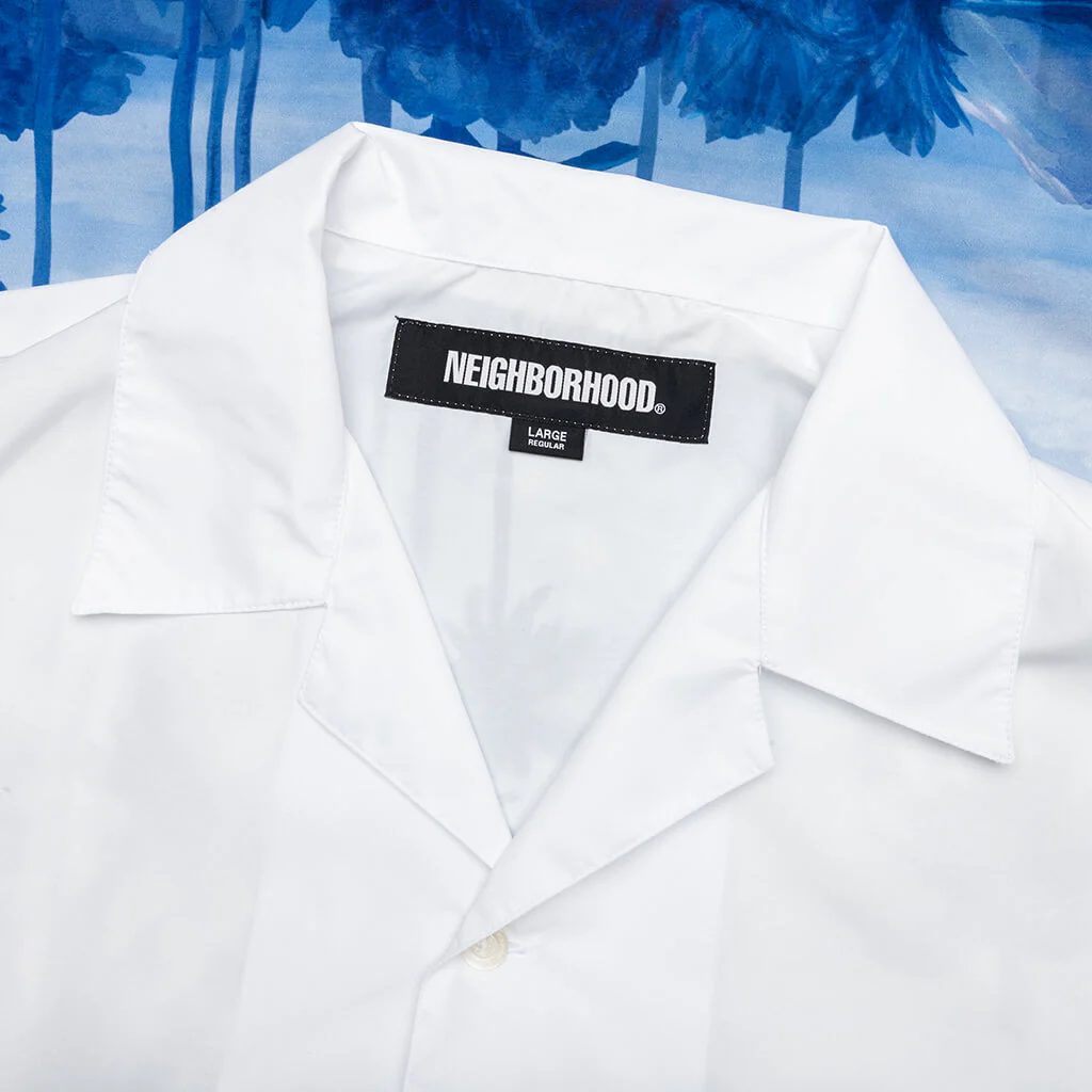 Palm Tree Hawaiian S/S Shirt - Blue - Image 3