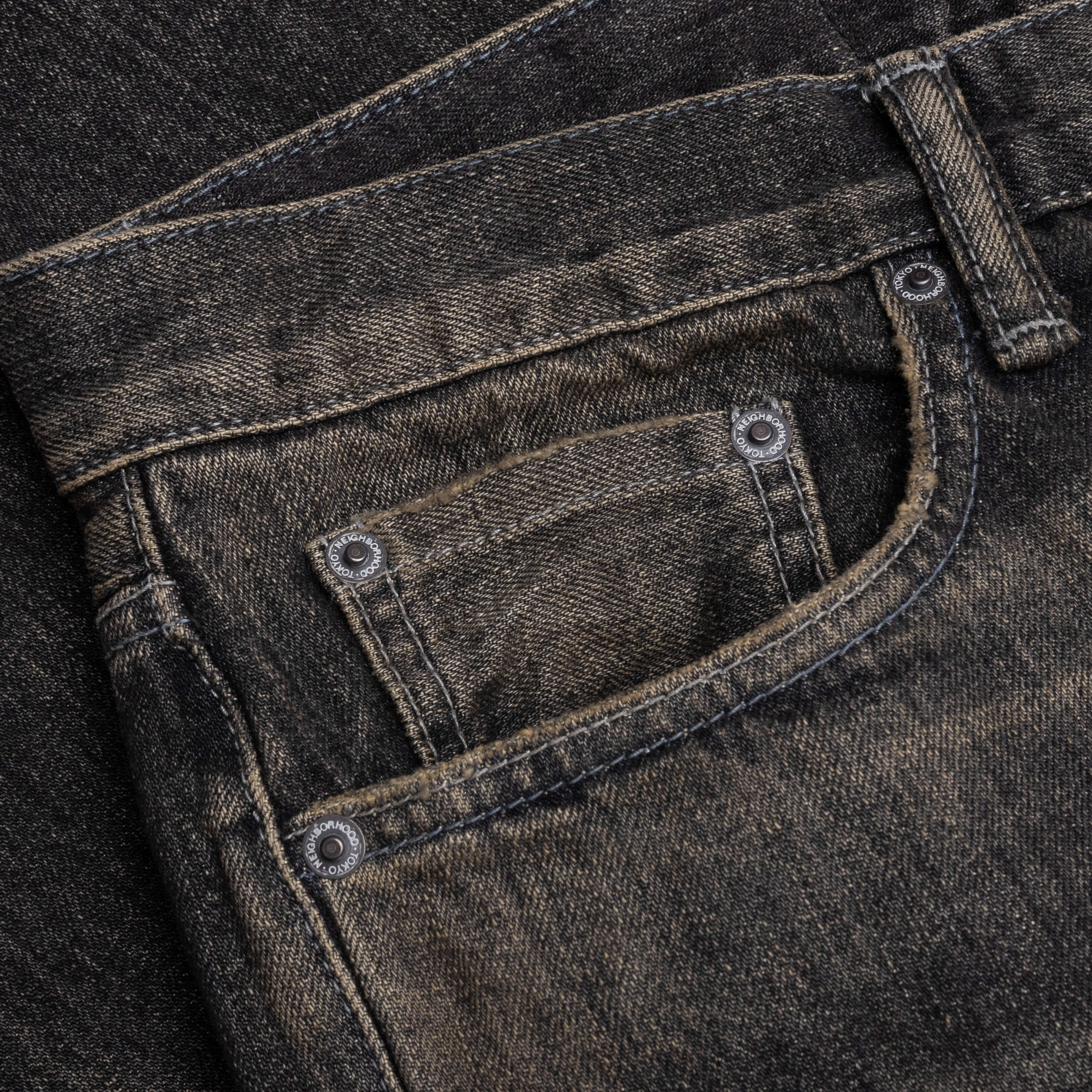 Savage Denim DP Wide Pants - Black - Image 3