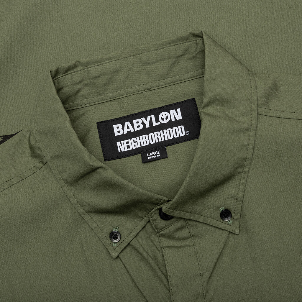 Neighborhood x Babylon BD Shirt SS-2 - Olive Drab - Image 3