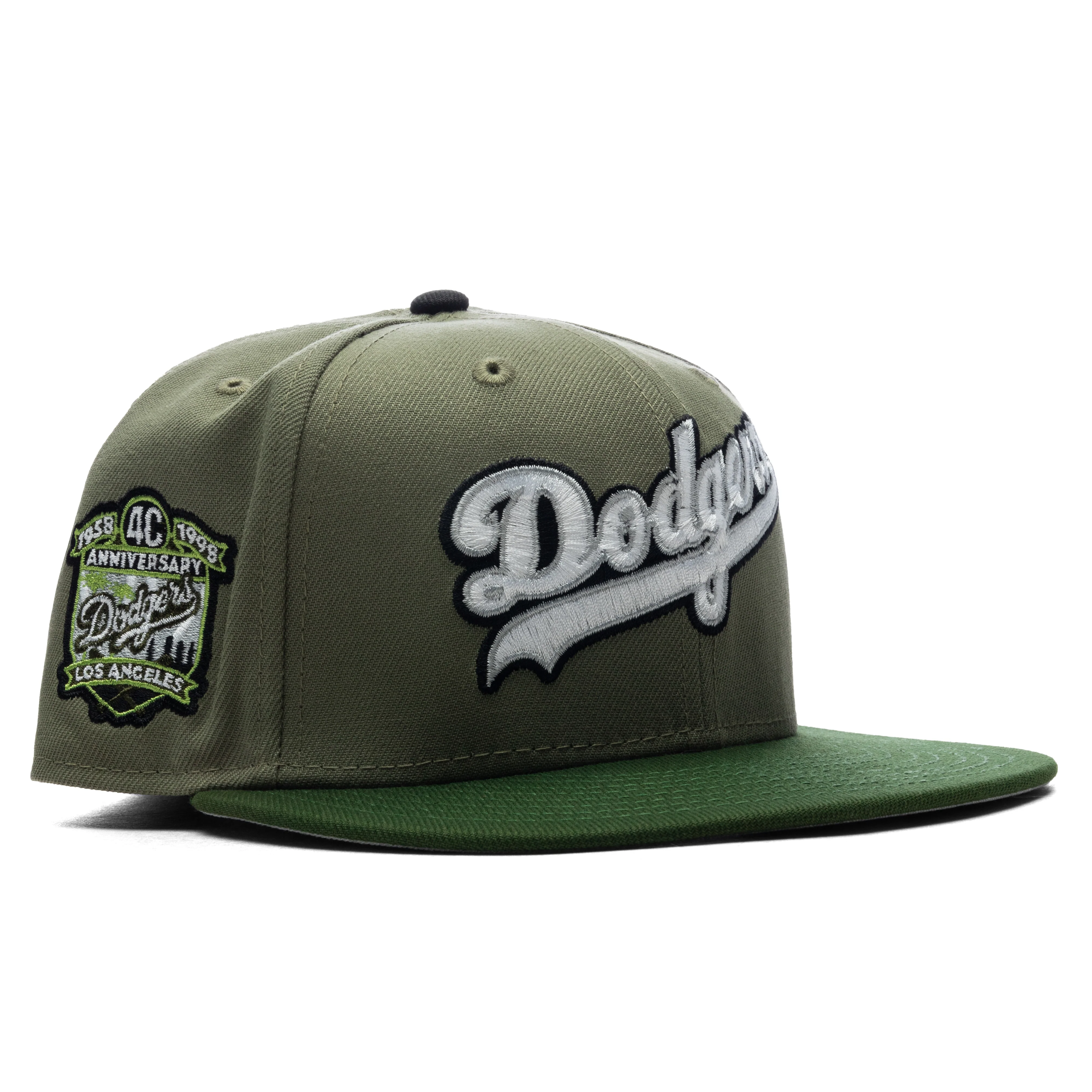 FEATURE x New Era 59FIFTY Fitted LA Dodgers Cooperstown - Green Bark/Rifle Green/Grey - Image 3
