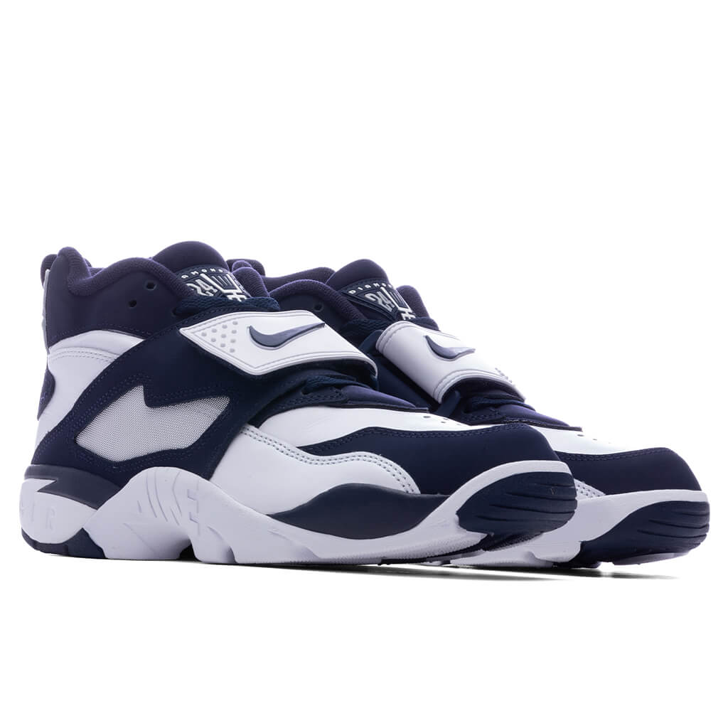 Air Diamond Turf 'Cowboys' - White/College Navy/Metallic Silver - Image 2