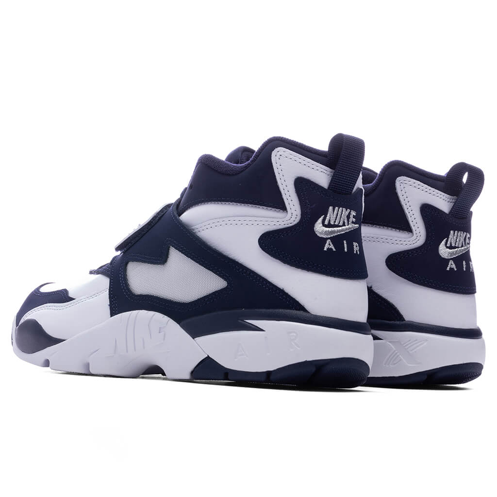 Air Diamond Turf 'Cowboys' - White/College Navy/Metallic Silver - Image 3